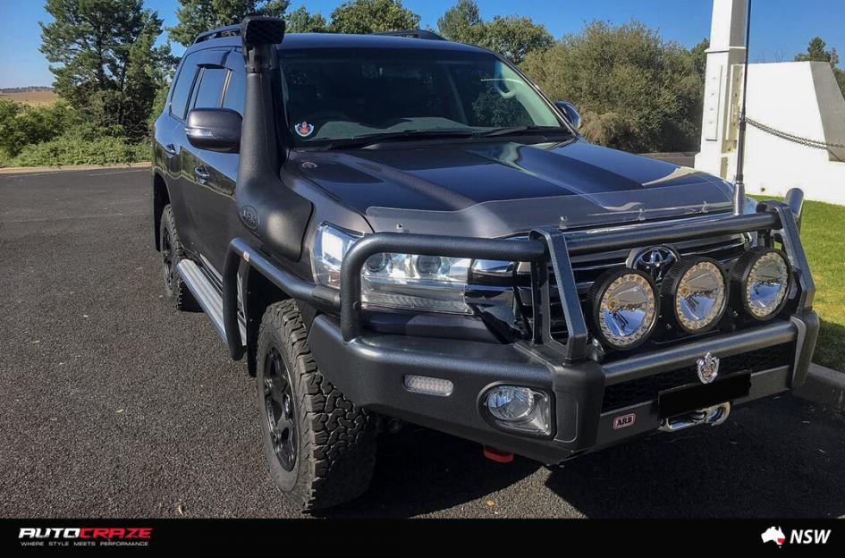 TOYOTA LANDCRUSIER BEAST BLACK   MACHINED WITH DARK TINT